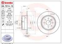 BREMBO 08701410 Bremsscheibe