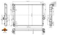 NRF 51577A Kühler, Motorkühlung