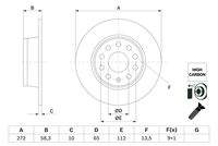 BOSCH 0986479F23 Bremsscheibe