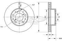 TOMEX Brakes TX7095 Bremsscheibe