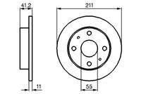BOSCH 0986479119 Bremsscheibe