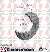 ZIMMERMANN 250177300 Bremstrommel