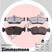 ZIMMERMANN 232879751 Bremsbelagsatz, Scheibenbremse