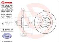 BREMBO 08C13511 Bremsscheibe