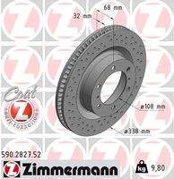 ZIMMERMANN 590282752 Bremsscheibe