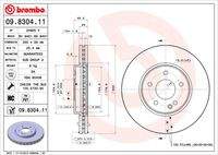 BREMBO 09830411 Bremsscheibe