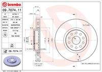 BREMBO 09707411 Bremsscheibe