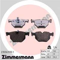 ZIMMERMANN 235509701 Bremsbelagsatz, Scheibenbremse