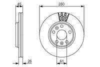 BOSCH 0986479576 Bremsscheibe