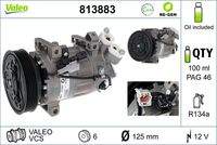 VALEO 813883 Kompressor, Klimaanlage