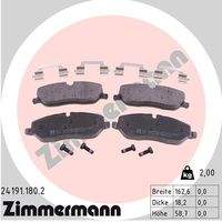 ZIMMERMANN 241911802 Bremsbelagsatz, Scheibenbremse