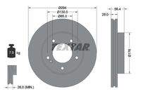 TEXTAR 92203203 Bremsscheibe