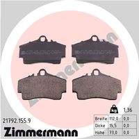 ZIMMERMANN 217921559 Bremsbelagsatz, Scheibenbremse