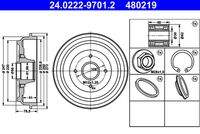 ATE 24022297012 Bremstrommel