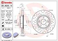 BREMBO 09A5321X Bremsscheibe