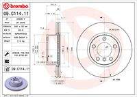 BREMBO 09C11411 Bremsscheibe