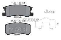 TEXTAR 2358202 Bremsbelagsatz, Scheibenbremse