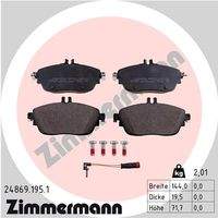 ZIMMERMANN 248691951 Bremsbelagsatz, Scheibenbremse