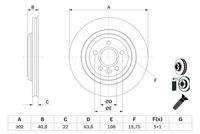 BOSCH 0986479E85 Bremsscheibe