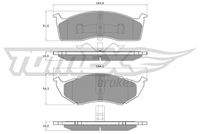 TOMEX Brakes TX1534 Bremsbelagsatz, Scheibenbremse