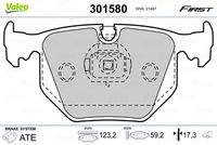 VALEO 301580 Bremsbelagsatz, Scheibenbremse