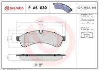 BREMBO PA6030 Bremsbelagsatz, Scheibenbremse