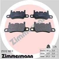 ZIMMERMANN 255121801 Bremsbelagsatz, Scheibenbremse