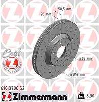 ZIMMERMANN 610370652 Bremsscheibe