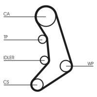 CONTINENTAL CTAM CT758 Zahnriemen