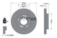 TEXTAR 92063000 Bremsscheibe