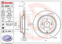 BREMBO 09D99511 Bremsscheibe
