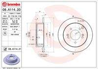 BREMBO 08A11421 Bremsscheibe