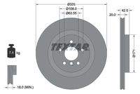 TEXTAR 92318105 Bremsscheibe