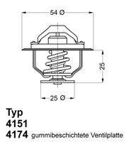 BorgWarner (Wahler) 417479D Thermostat, Kühlmittel