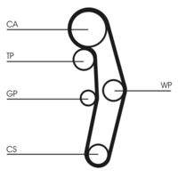 CONTINENTAL CTAM CT1028K5 Zahnriemensatz