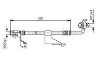 BOSCH 1987476821 Bremsschlauch