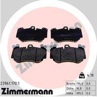 ZIMMERMANN 239611701 Bremsbelagsatz, Scheibenbremse