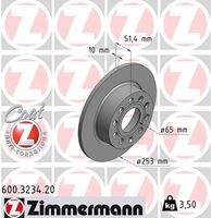 ZIMMERMANN 600323420 Bremsscheibe