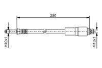 BOSCH 1987476173 Bremsschlauch