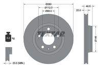 TEXTAR 92083505 Bremsscheibe