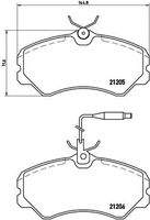 BREMBO P23023 Bremsbelagsatz, Scheibenbremse