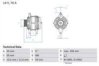 BOSCH 0986041260 Generator