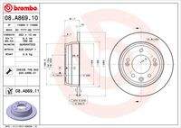 BREMBO 08A86911 Bremsscheibe