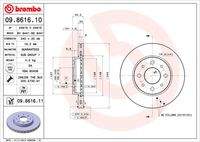 BREMBO 09861611 Bremsscheibe