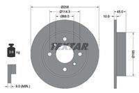 TEXTAR 92056400 Bremsscheibe