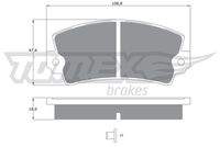 TOMEX Brakes TX10434 Bremsbelagsatz, Scheibenbremse