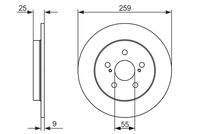 BOSCH 0986479721 Bremsscheibe