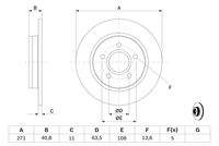 BOSCH 0986479763 Bremsscheibe