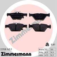 ZIMMERMANN 221581451 Bremsbelagsatz, Scheibenbremse