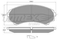 TOMEX Brakes TX1533 Bremsbelagsatz, Scheibenbremse